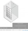 New Trendy Avexa Black kabina Walk-In 100x200 cm przejrzyste EXK-2023