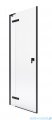 Roca Metropolis drzwi prysznicowe 160x200cm przejrzyste profile CZARNY MAT AMP0816016M