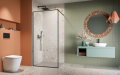 Radaway Modo F II Black kabina Walk-in 125x201cm Czarna szkło przejrzyste 10409125-54-01