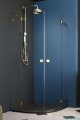 Radaway Essenza Pro Gold Pdd kabina 90x100cm złoty połysk/szkło przejrzyste 10095090-09-01L/10095100-09-01R