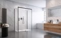 Radaway Idea Black Kdj+s kabina prysznicowa 80x110x80 prawa czarny mat/szkło przejrzyste 10116110-54-01R/387051-54-01L/10117080-01-01
