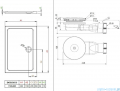 Radaway Fuenta New KDJ-B kabina prysznicowa 90x110 prawa przejrzyste + brodzik Doros D + syfon 384082-01-01R/384053-01-01/SDRD1190-01