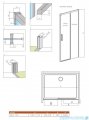 Radaway Idea 8 Dwj drzwi wnękowe 120cm prawe szkło przejrzyste 10330620-01-01R/10350553-01-01
