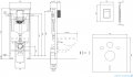Omnires Grohe Rapid stelaż podtynkowy do WC zestaw 4w1 przycisk miedź RAPIDSETCP