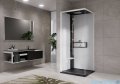 Novellini Glax 2 2.0 kabina z hydromasażem hydro plus 90x90 lewa czarna G22GF99ST1L-1HU
