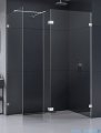 New Trendy Eventa kabina walk-in 100x120x200 cm z dodatkową ścianką przejrzyste EXK-4667/EXK-4647