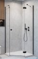 Radaway Essenza 8 Black Ptj kabina pięciokątna 100x90cm prawa czarny mat/szkło przejrzyste 10490000-54-01R/10490900-01-01