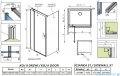 Radaway Nes 8 Kdj II kabina 120x100cm lewa przejrzyste 10086120-01-01L/10089100-01-01 