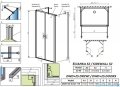 Radaway Nes Black DWD+2S kabina 90x110x90cm czarny mat/szkło przejrzyste 10040090-54-01/10035110-54-01/10040090-54-01