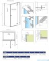 Radaway Essenza Pro White Kdj kabina 110x80cm prawa szkło przejrzyste 10097110-04-01R/10098080-01-01