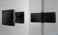 SanSwiss Annea Black Line drzwi prysznicowe lewe 120x200cm profile czarne AN13G12000607
