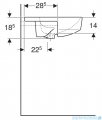 Geberit VariForm Umywalka okrągła z półką, częściowo wpuszczana w blat 50cm 500.782.01.2