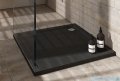 Schedpol Caspar New brodzik kwadratowy + syfon 90x90cm Black Stone 3.2331/C/ST