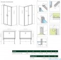 Radaway Nes DWD+S kabina 80x100cm szkło przejrzyste 10034080-01-01/10040100-01-01