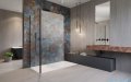 Radaway Modo New Black IV kabina Walk-in 110x80 czarny mat/szkło przejrzyste 389614-54-01/389084-54-01