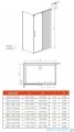Radaway Espera KDJ Mirror kabina prysznicowa 100x80 prawa szkło przejrzyste 380495-01R/380230-71R/380148-01L