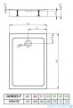 Radaway Doros F Compact Stone brodzik 100x70 biały SDRFP1070-05-04S