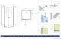 Radaway Essenza Pro Kdd kabina 80x80cm przejrzyste 10096080-01-01L/10096080-01-01R