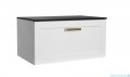 Besco Dexa szafka podumywalkowa 60x50x40cm biała, uchwyt złoty SUD-654-BZ