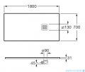 Roca Terran 180x70cm brodzik prostokątny konglomeratowy cafe AP1017082BC01660