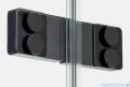 New Trendy Eventa Black Chrome drzwi wnękowe pojedyncze 90x200 cm przejrzyste lewe czarny połysk EXK-6129