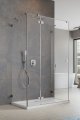 Radaway Essenza Pro Brushed Nickel Kdj+S kabina 90x80x90cm lewa szczotkowany nikiel 10097380-91-01L/10098090-01-01/10098090-01-01