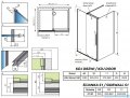 Radaway Furo Kdj Brushed Nickel kabina 100x90cm lewa szczotkowany nikiel 10104522-91-01L/10110480-01-01/10113090-01-01