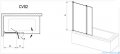 Ravak Chrome Parawan CVS2-100 R satyna+transparent, prawy 7QRA0U00Z1