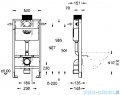 Grohe Rapid SL do WC ściennego ze spłuczką do WC 6-9l 38525001