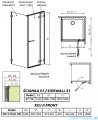 Radaway Arta Kdj II kabina 100x110cm prawa szkło przejrzyste 386455-03-01R/386042-03-01R/386023-03-01