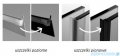 Radaway Nes 8 Black PND II parawan nawannowy 140cm prawy czarny mat/przejrzyste 10088140-54-01R