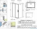 Radaway Idea White Kdj kabina 120x100cm lewa szkło przejrzyste 387042-04-01L/387052-04-01R