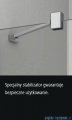 Kermi Osia wejście narożne, jedna połowa, prawa, szkło przezroczyste OsiaClean, profil srebro 110cm OSESR11020VPK