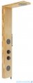 Corsan Balti panel prysznicowy z termostatem czarny drewno bambusowe B-001TBL