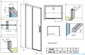 Radaway Idea White Dwj drzwi 130cm lewe szkło przejrzyste 387017-04-01L