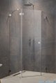 Radaway Essenza Ptj Brushed Nickel kabina pięciokątna 90x80cm lewa szczotkowany nikiel 1385010-91-01L/1385053-01-01