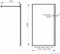 Massi Fix kabina prysznicowa walk In 130x195cm przejrzyste MSKP-FA1021-130