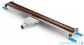 New Trendy Visio Slim Copper odpływ liniowy z rusztem szczotkowanym w kolorze miedzi 80x3,2 cm OL-0098