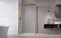 Radaway Idea Kdj Brushed Copper kabina 140x80cm lewa szczotkowana miedź 387044-93-01L/387051-93-01R
