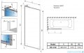Radaway Modo F SL Black PNJ II parawan nawannowy 80cm lewy czarny mat/przejrzyste 10406080-54-01L