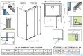 Radaway Nes 8 Kdj II kabina 110x80cm prawa przejrzyste 10086110-01-01R/10089080-01-01