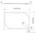 Schedpol Schedline Canes brodzik prostokątny 120x90x5cm 3SP.C1P-90120