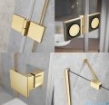 Radaway Essenza Gold Kdj+S kabina 90x110x90cm lewa złoty połysk szkło przejrzyste 1384050-01-01/1385023-09-01L/1384050-01-01