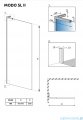 Radaway Modo SL II kabina Walk-in 100x200 lewa szkło przejrzyste 10319104-01-01L