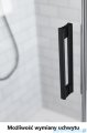 Radaway Idea 8 QL Black Kdj kabina 120x70cm lewa czarny mat/szkło przejrzyste 10550617-54-01L/10350553-01-01/10360070-01-01R 