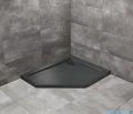Radaway Doros Pt E Stone brodzik pięciokątny 100x80x5cm prawy czarny SDRPT1080-01-54SR
