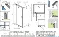 Radaway Nes 8 Kdj II kabina 110x90cm lewa przejrzyste 10086110-01-01L/10089090-01-01