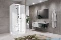 Novellini Glax 2 2.0 kabina z hydromasażem hydro plus 90x90 prawa total biała G22GF90DM1L-1UU