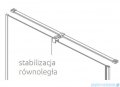 Radaway Furo Brushed Copper DWJ drzwi prysznicowe 140cm lewe szczotkowana miedź 10107722-93-01L/10110680-01-01