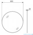 Excellent Virro lustro wiszące okrągłe biały mat 60 cm DOEX.VI060.WH